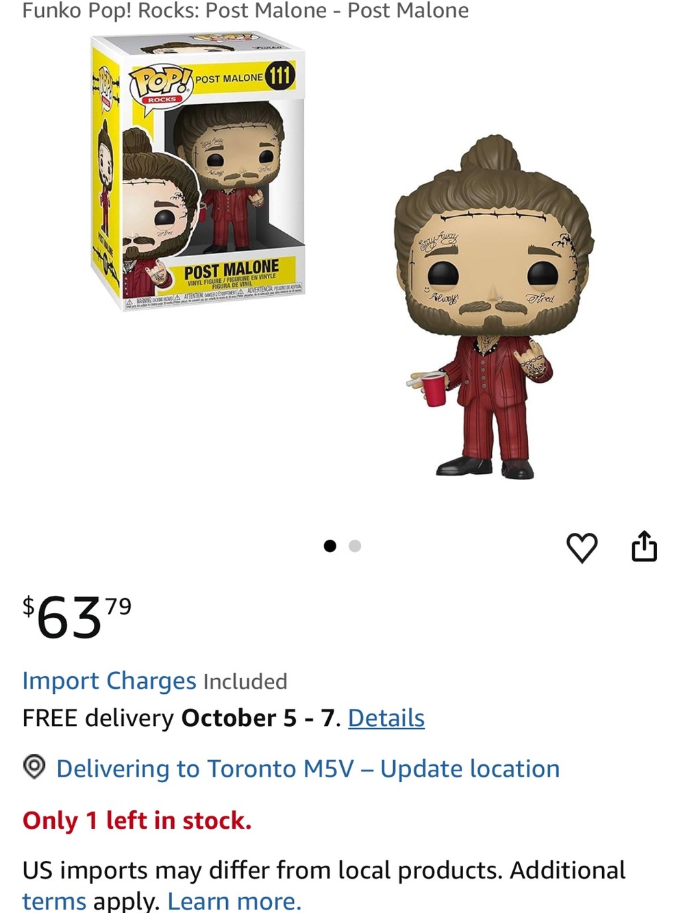 Funko Pop! Rocks: Post Malone - Post Malone - Picture 3 of 3